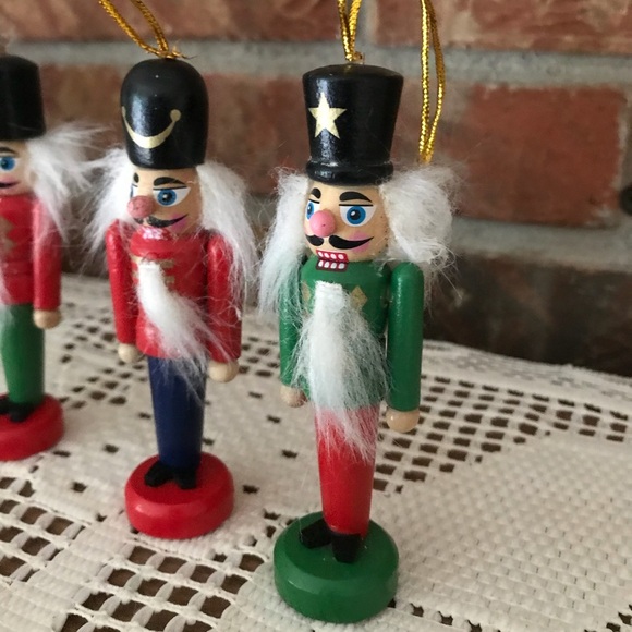 Rare Vintage Hand carved Nutcracker Tree Ornaments - Picture 3 of 7